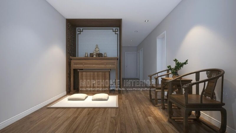 Thiết kế phòng thờ Phật tại gia đẹp Thiết kế nội thất biệt thự