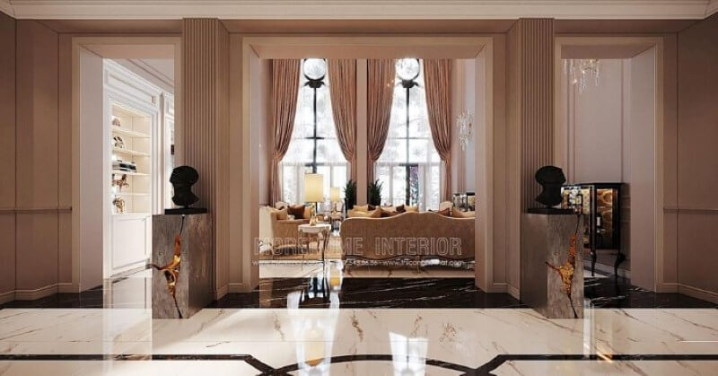 Sắp xếp nội thất biệt thự cao cấp đẹp sang trọng Vinhomes Imperia Hải Phòng. Thiết kế nội thất biệt thự