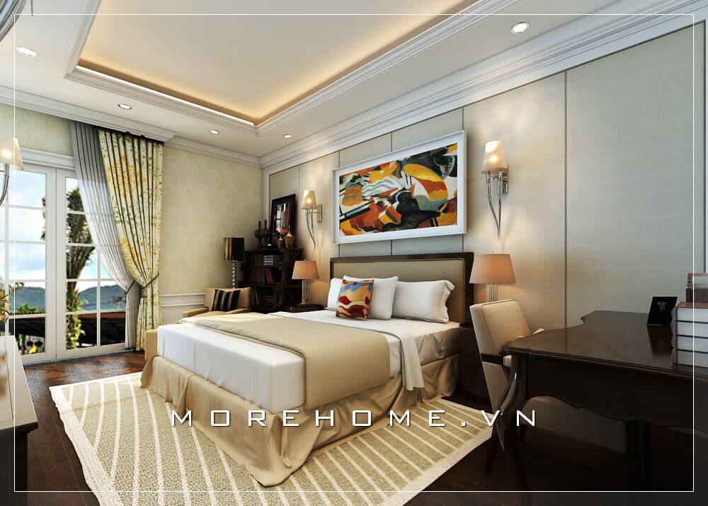 Giường ngủ biệt thự Giường ngủ biệt thự