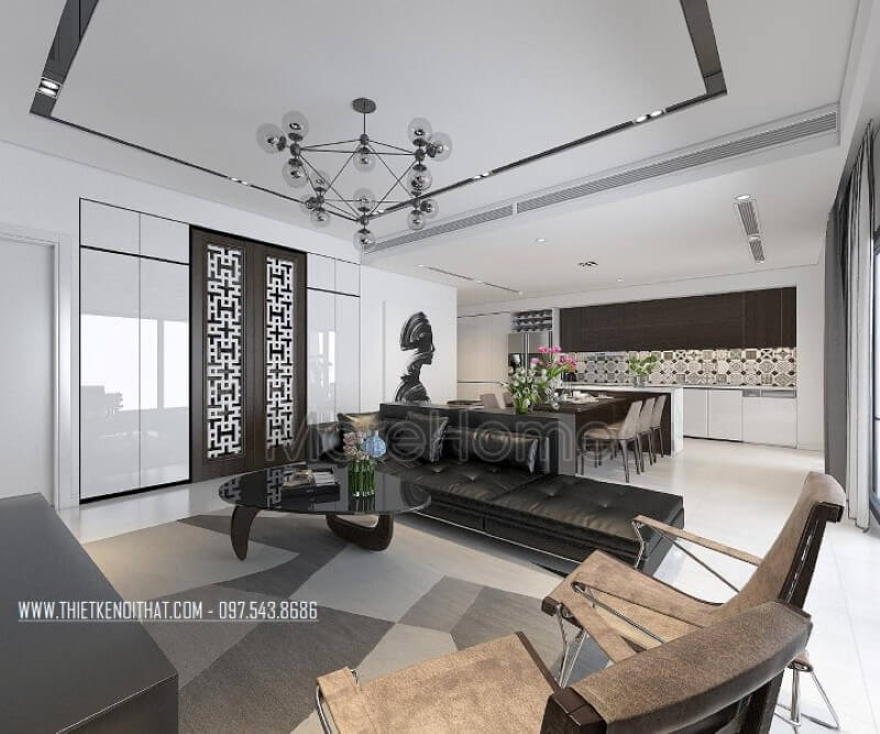 Thiết kế nội thất chung cư Impera Garden trẻ trung Mẫu nội thất chung cư hiện đại