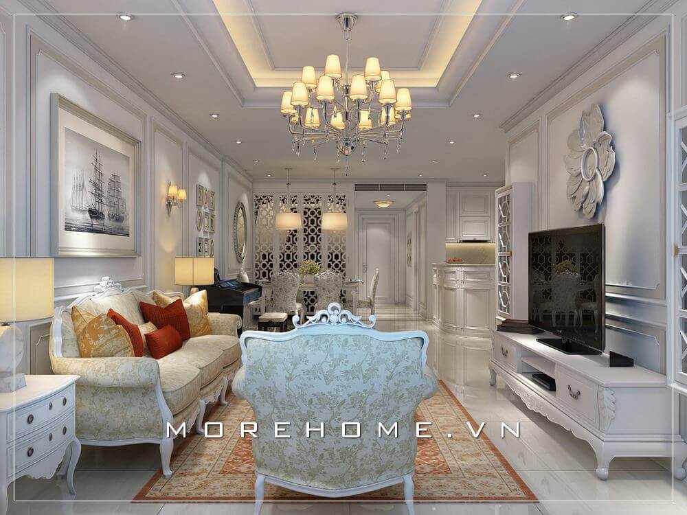 Sofa chung cư tân cổ điển Sofa chung cư tân cổ điển