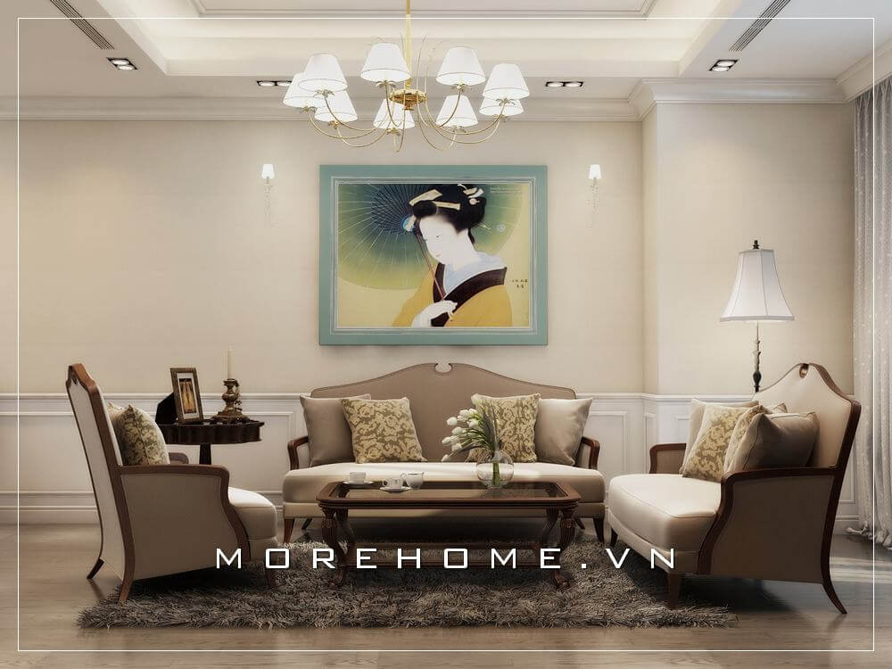 Sofa chung cư tân cổ điển Sofa chung cư tân cổ điển
