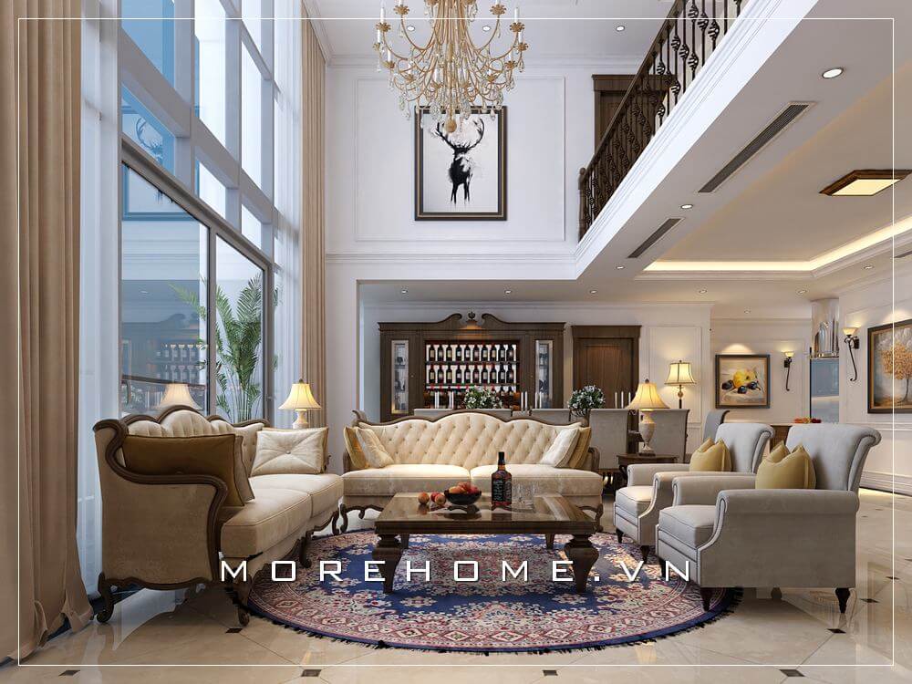Sofa chung cư tân cổ điển Sofa chung cư tân cổ điển