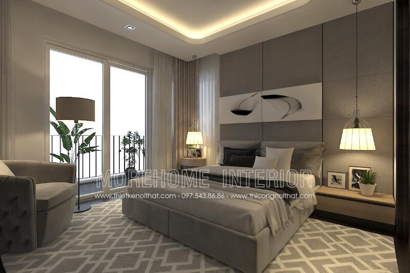 Giường ngủ bọc nỉ Giường ngủ bọc nỉ