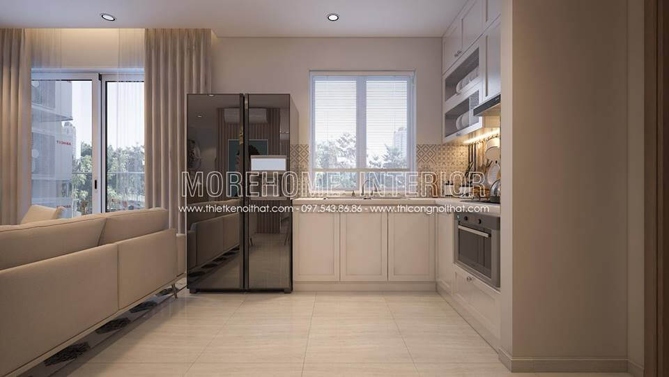 Thiết kế phòng bếp chung cư nhỏ với nội thất thông minh, tiết kiệm diện tích Thiết kế phòng bếp, tủ bếp đẹp