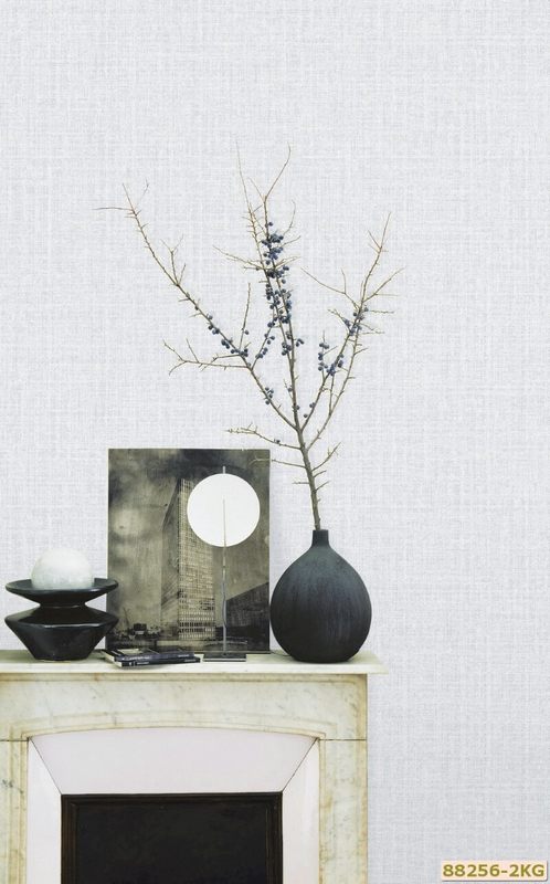 Giấy dán tường màu xám là tông màu trung tính mang đến không gian lịch sự trẻ trung