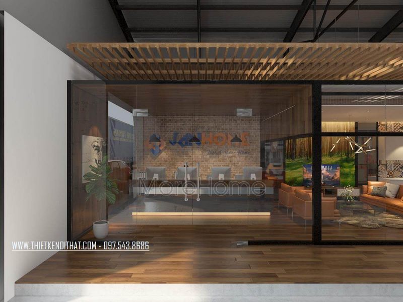 Mẫu thiết kế showroom nội thất JANHOME cao cấp với cách bố trí không gian hợp lí khoa học