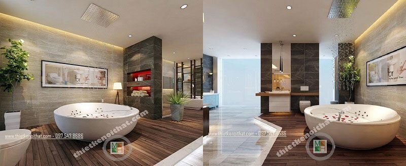 Thiết kế khu trưng bày thiết bị nội thất phòng tắm cao cấp, sang trọng, đầy tinh tế.
