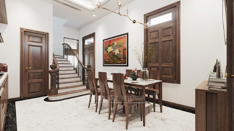Thiết kế căn hộ chung cư  sang trọng với 17 mẫu cửa gỗ gỗ tự nhiên